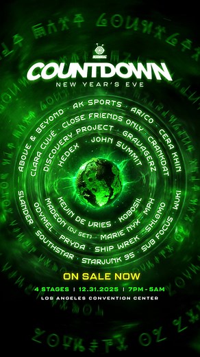 Your official Countdown NYE 2025 lineup is now live. 🛸 4 stages. Endless energy. Full system override. 12.31.25 | LA Convention Center | 7PM–5AM 🎟️ → (insom.co/countdownnye) | Countdown NYE