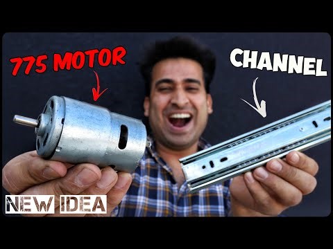 How To Make Amazing Machine Using 775 Motor & Drawer Channel - Top New Idea