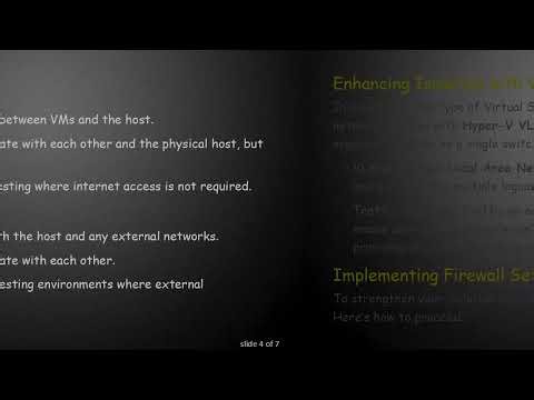 How to Isolate Virtual Machines on a Physical Host Using Hyper-V