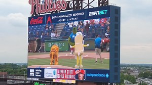 Garfield throws a horrible first pitch #baseball #MLB #garfield #MLB #firstpitch | The Philly Captain
