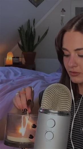 ASMR lighting a candle⋆｡°✩🕯️ #asmr #sleepaid #relaxation #asmrsounds #soothing #calm