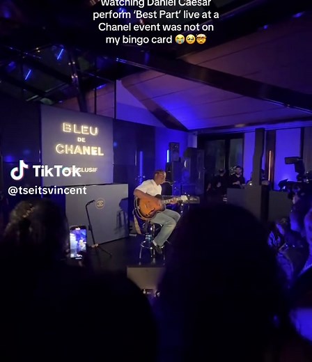 Daniel Caesar Live Performance at Chanel Event in NYC