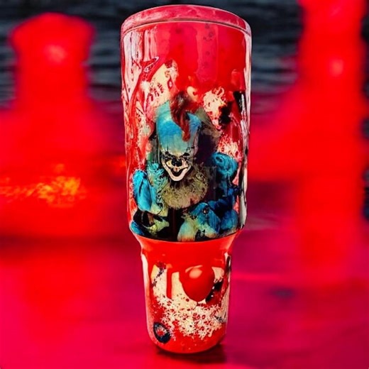 Custom Horror Tumbler – 40 Oz Blood Drip | Choose Sinister Design - Etsy
