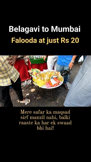Belgaum se Mumbai tak, sirf khaane ka junoon! Sirf ₹20 ka Falooda, thanda aur refreshing! Upar se Kala Khatta aur Pineapple Sharbat ka chatpata maza. Mumbai ke street food ka alag hi level hai! #MumbaiFoodLove #StreetFoodVibes #mumbai #mohammadaliroad #falooda #belagavi Location : Mohammad Ali road Mumbai | Belgaum WALA