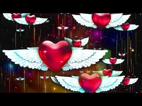 Flying Hearts in Cosmic Space | Romantic Ambient Visual | 4 Hours 60FPS | Background Video 4K