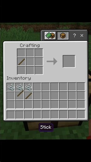 how to make bow🤔💯#minecraft