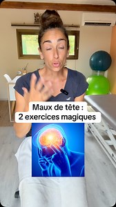4.6K views · 6.3K reactions | Je te montre deux exercices pour calmer tes maux de tête en venant détendre l’arrière de ta nuque. | KinéMargaux | Facebook