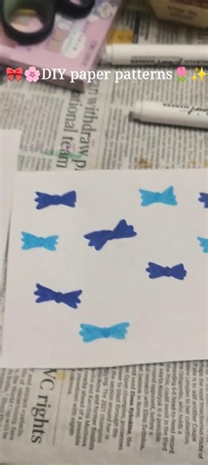 Aesthetic DIY paper patterns✨🧸🍡