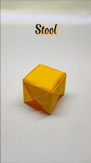 How To Make a Origami Stool | Easy Origami Paper Stool | DIY Stool 🪑craft #origami #papercraft
