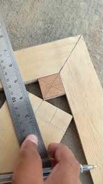 Basic tricks and tips for joining wood corner #woodworking #tricks#wood #diy#tips#corner#viralvideo