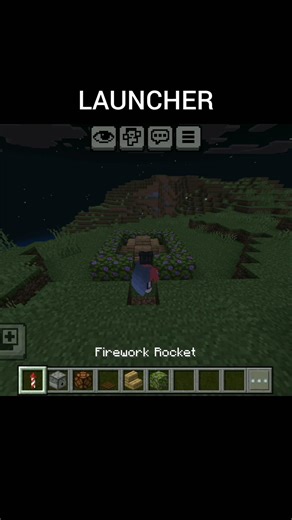 Make This OP Launcher in Minecraft 🚀(No Mods!) #shorts #minecraft #gaming #viral #youtubeshorts