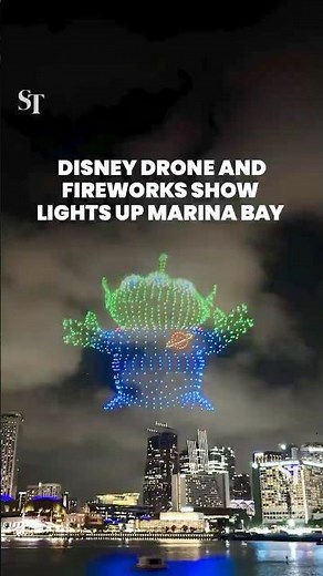 Disney drone and fireworks show lights up Marina Bay