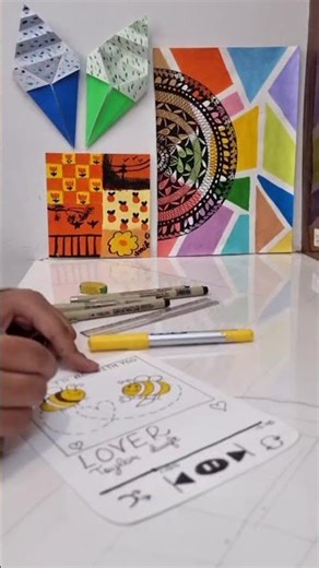 BTS of Cute Bee Art | “Lover” Aesthetic Spotify Card 🐝💛🎶