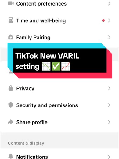 Explore TikTok's New VARIL Setting Features