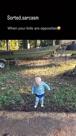 Wise Brain Hub on Instagram: "Naomi and Nola may be twins, but their personalities couldn’t be more different. In this video, Naomi bursts into tears after getting a little mud on her foot, clearly not a fan of the mess. Meanwhile, Nola is right next to her, happily sitting in the mud and playing without a care in the world. The contrast is both adorable and hilarious, perfectly showing how even twins can see the world in completely opposite ways. Emily Flood via ViralHog #family"