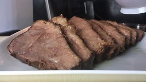 POT ROAST Prep: 5 minutes Yields: 8 servings 4 pounds beef chuck (my preference) or Bottom round salt and pepper 2 large onions, peeled and quartered 1/2 cup white wine 1/4 - /2 cup less sodium soy sauce 1 small can tomato sauce 4 cups beef stock 2 tbsp cornstarch Season beef with salt and pepper generoulsy. Sear all sides of the beef in a very hot pan for 3 minutes each side. remove beef from the pan and set aside. Add onions into the pan and cook for 3 minutes. add wine, tomato sauce and soy s