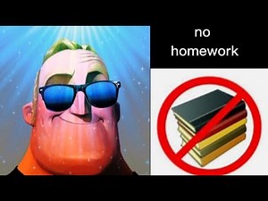 Things in school | Mr incredible becoming canny/ happy meme