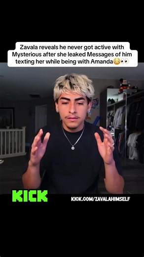 Zavala reveals he never got active with Mysterious after she leaked Messages of him texting her while being with Amanda😳👀#zavala #fyp #amanda #mysterious