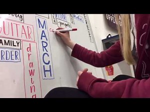 Hand Lettering onto a Whiteboard