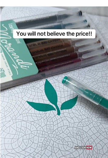 I had to do a double take on these Languo gel Pens. This set has 213 pens with 207 colors as it has multiple silver, gold and white. I love the individual packs to keep the sets organized by color. These are great for detailing and patterns on coloring pages and adding highlights. And they are versatile enough to use on color by number pages! This is the largest set available right now of the 6mm size from Languo. I just can't get over how affordable they are! I think they’re great for writing, 