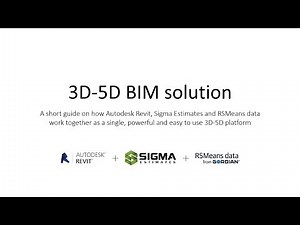How Sigma, RSMeans and Autodesk Revit work as a powerful 3D-5D platform