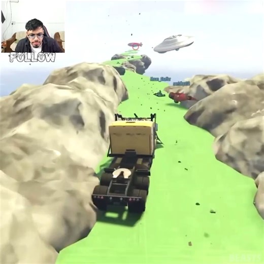 Impossible Car parkour Rce In Gta 5 | Beasts