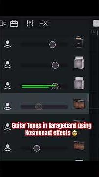 Guitar tones in Garageband using GB amps & Kosmonaut effects #garagebandios #twangyguitar #shorts