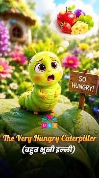 The Very Hungry Caterpillar | 3D Animated Cartoon Story #shorts #viral #trending