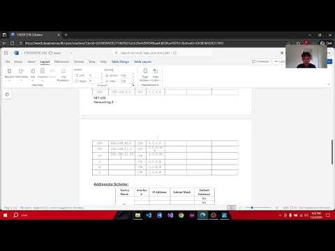 Course Output: Subnetting of Networks