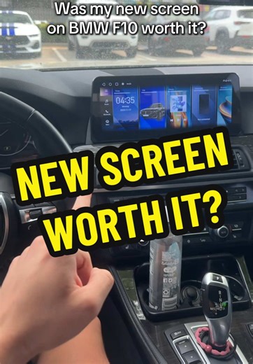 Pros and cons of my CarPlay screen in my BMW F10 #applecarplay #bmwf10 #bmwmods #carmods #tiktokroadtripcontest