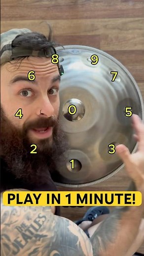 Learn Handpan in 1 Minute | Easy Beginner Tutorial