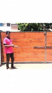 Wooden sliding gate | double frame gate | [ sliding Gate 90 bend ] #slidinggate #90bendgate #homeimprovement | Bjsfabrication