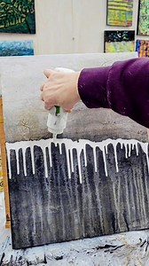 Layers and layers of drips! ⠀⠀ #drippainting #abstractartlovers #pourpainting | Kate Dennis Art