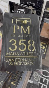 10K views | Laser Cut House number affordable and easy to install (Not Sticker) With Complete sets of bolts Ran of Shine Protected Cash on delivery accepted! Free Layout!! | SignsPro | Facebook