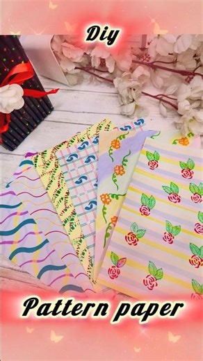 DIY🌸Pattern Paper😱 |Handmade Journalling Kit (PART-1) #journaling #diy #shorts