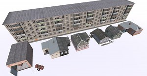 Mobile Buildings Set | 3D Urban | Unity Asset Store