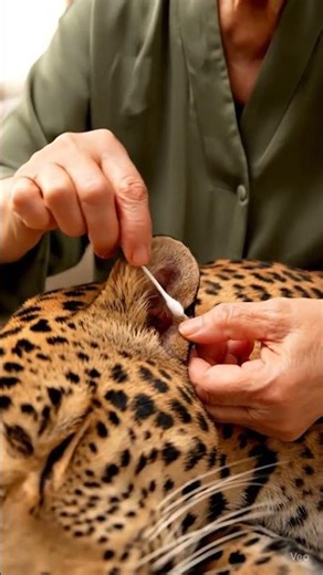 Leopard Ear Cleaning ASMR | Gentle Sounds for Sleep