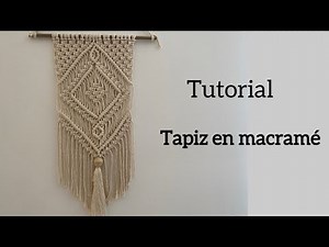 DIY Tutorial Tapiz en macramé. Cómo hacer Tapiz en macramé.