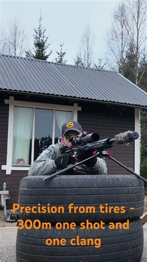 Precision Rifle Series – from tire position at 300 meters using a CKYE-Pod and Game Changer bag