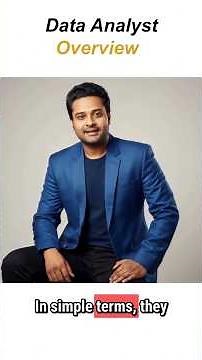 Who Is a Data Analyst? | Data Analyst Explained in 90 Seconds #excel