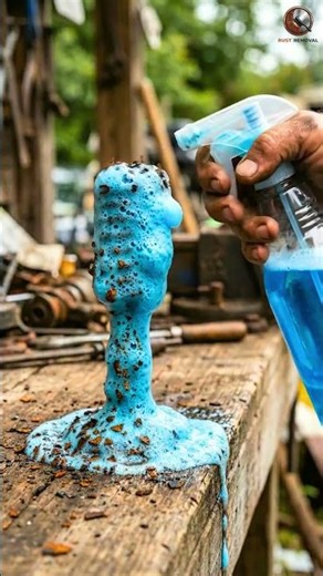 Satisfying Rust Removal on Metal Shaft 😲✨| Metal Shaft Restoration #Shorts