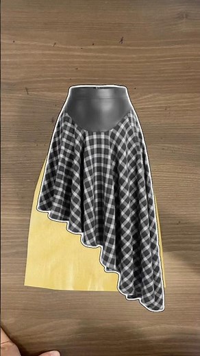 Basic A-Line Skirt Pattern Design: The Perfect Start for Beginners.#diy #sewingtutorial