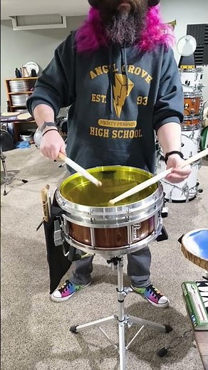 Pearl Rosewood Shell Marching Snare Drum #drumline #marchingband #marchingsnare #salyerspercussion