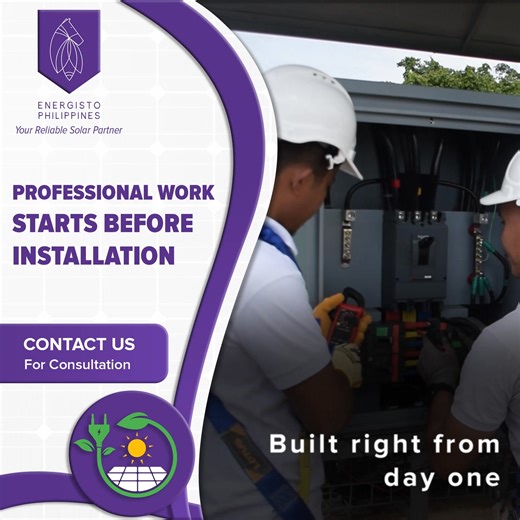 Reliable solar systems don’t begin on the rooftop — they start on the ground. From safety checks to precise preparation, Energisto ensures every project is handled with care, discipline, and technical expertise from day one. 🔗 Get a quote today: https://energisto.ph/get-a-quote/ Professional Solar Installation | Solar Installation Process | Trained Solar Technicians Philippines | Solar Safety Standards | Commercial Solar Installation PH Your reliable solar partner. Contact us today! 📍 Location