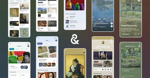 Google Arts & Culture gets Material You redesign, adds AI Poem Postcards