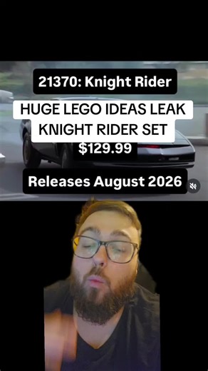 Greg Shrubb on Instagram: "We have another MASSIVE LEGO LEAK and this time its a Knight Rider Lego Ideas Set! #lego #legos #knightrider #legoleaks #legoideas"