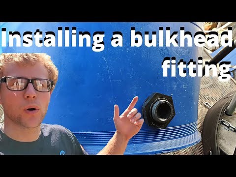 How to install a bulkhead fitting - aquaponic plumbing