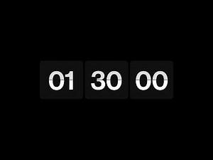 90 Minute Timer Black Screen | No Music No Sound | Silent Countdown Timer