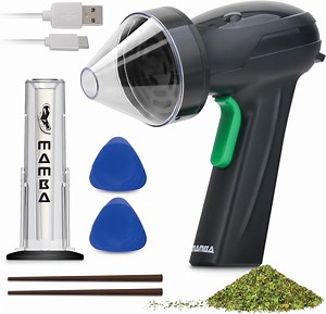 Mamba Monster Loader 3.5g Electric Herb Grinder & Mill, USB Rechargeable, Aluminum Alloy Head, Black