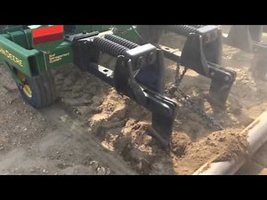 Case 225 Tractor pulling 5 Shank John Deere Subsoiler through hard ground